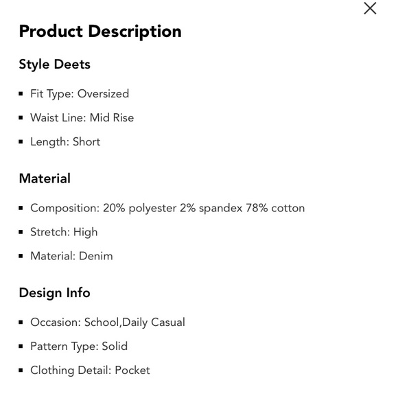 NWT black plus sized jean shorts - Picture 4 of 5